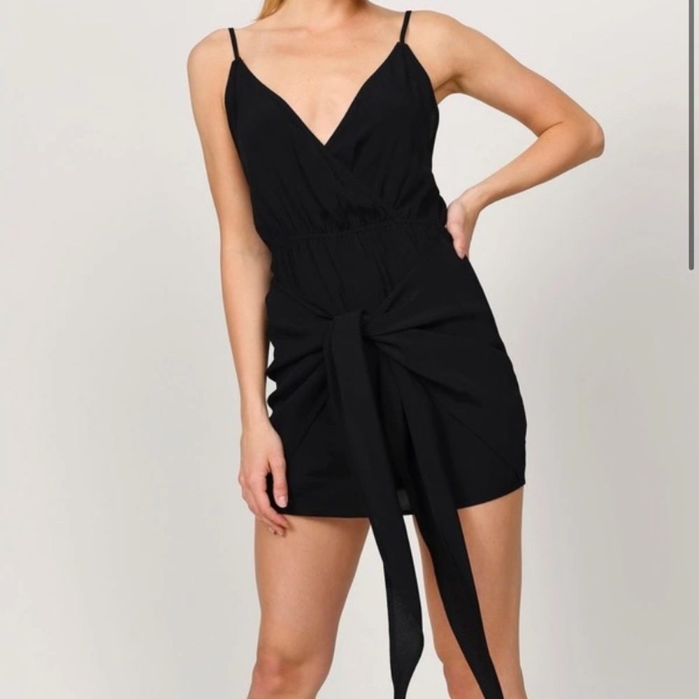 Tobi black mini dress